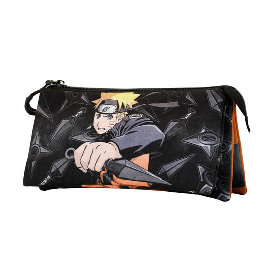 Portatodo triple negro de Naruto Uzumaki Shippuden - 2