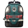 Mochila My Hero Academia con diseño del uniforme de héroe y emblema de U.A.