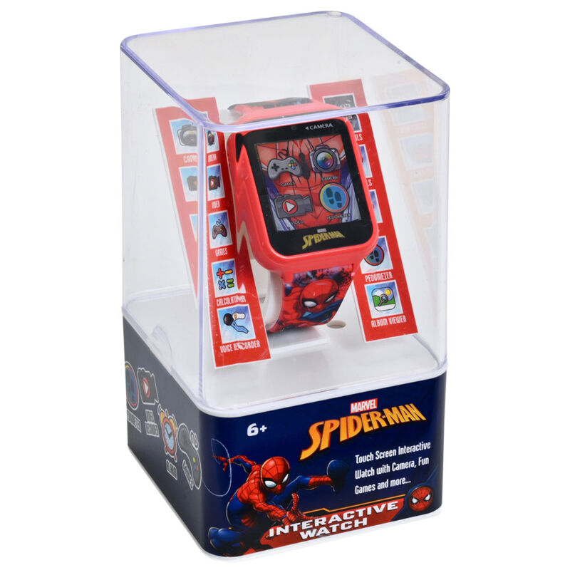 Reloj inteligente Spider-Man Marvel rojo y azul con cámara - 2