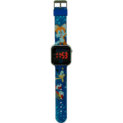 Reloj LED azul de Sonic The Hedgehog con pantalla digital - 3