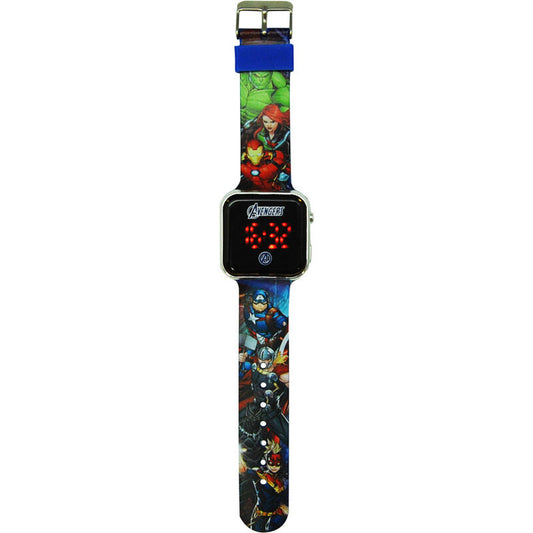 Reloj LED de Los Vengadores Avengers Marvel con correa de superhéroes