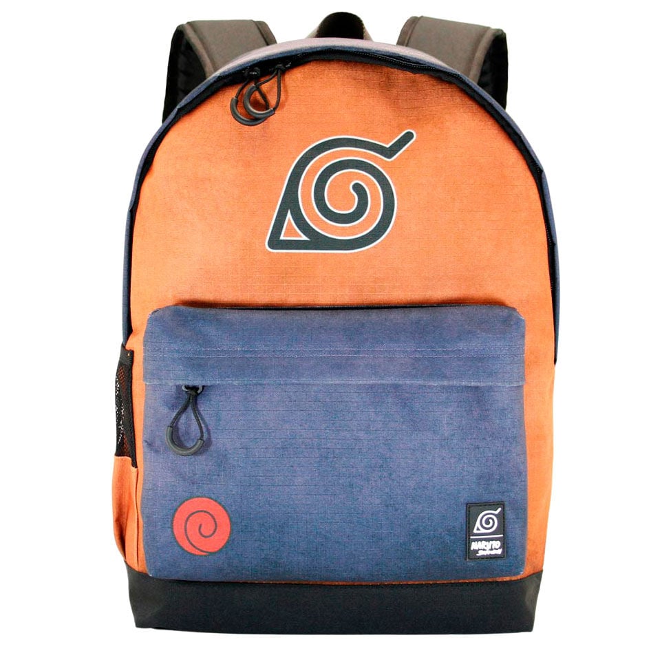 Mochila Naruto Shippuden Symbol naranja y azul marino