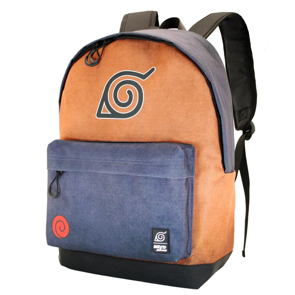 Mochila Naruto Shippuden Symbol naranja y azul marino - 4