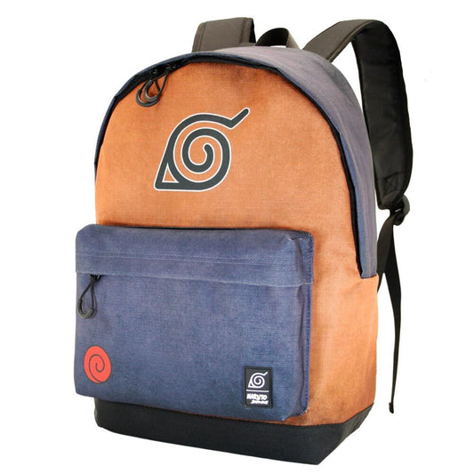 Mochila Naruto Shippuden Symbol naranja y azul marino - 4