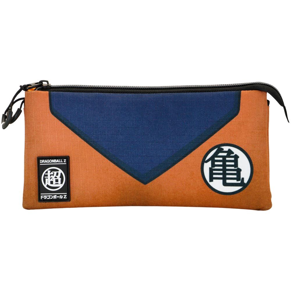 Portatodo triple Dragon Ball Z naranja y azul