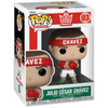 Figura Funko POP de Julio César Chávez con guantes rojos en caja con ventana