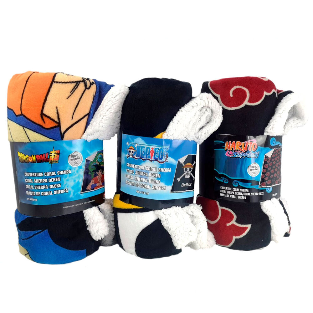Manta coralina sherpa Dragon Ball Z con Goku y Shenron - 8