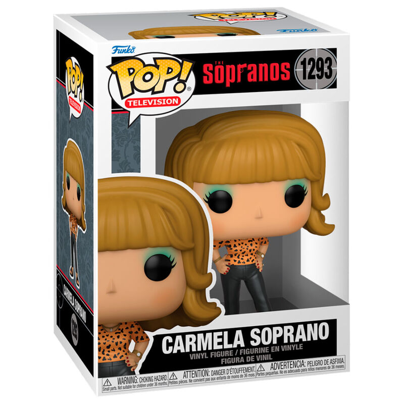Figura Funko POP! de Carmela Soprano con blusa estampada y pantalón negro - 2