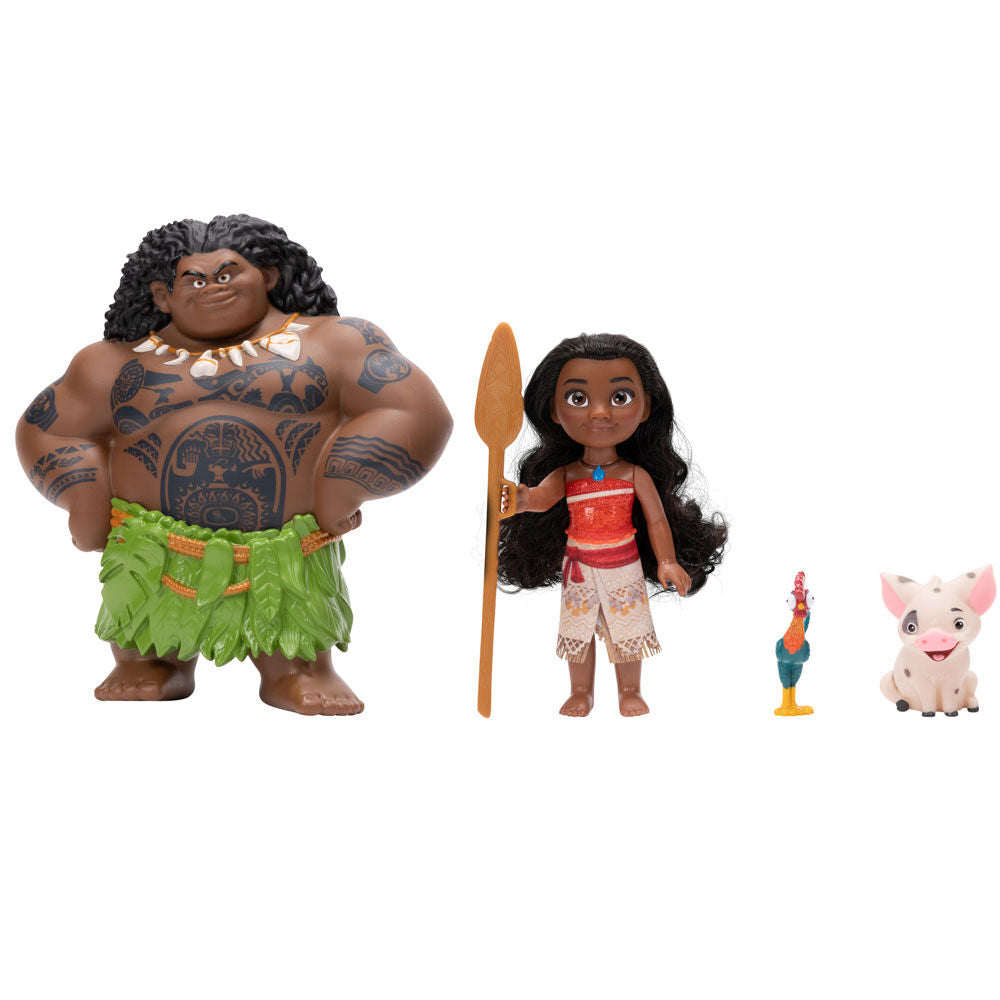 Set de muñecas Moana y Maui Disney Vaiana con figuras y remo - 2