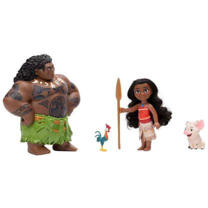 Set de muñecas Moana y Maui Disney Vaiana con figuras y remo - 4