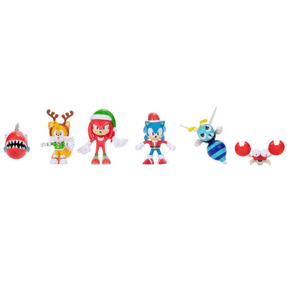 Calendario de Adviento Sonic The Hedgehog con figuras y accesorios navideños - 4