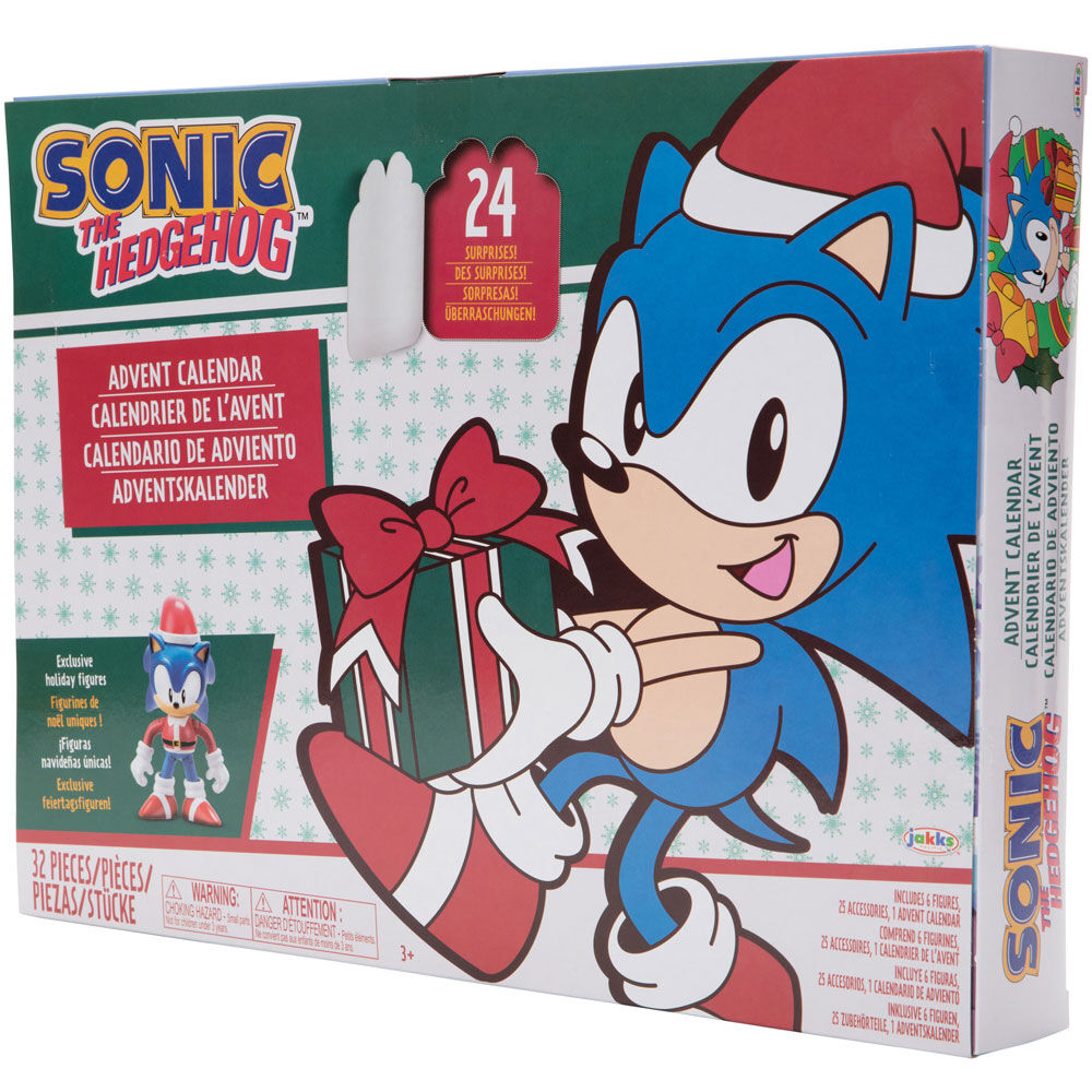 Calendario de Adviento Sonic The Hedgehog con figuras y accesorios navideños - 2