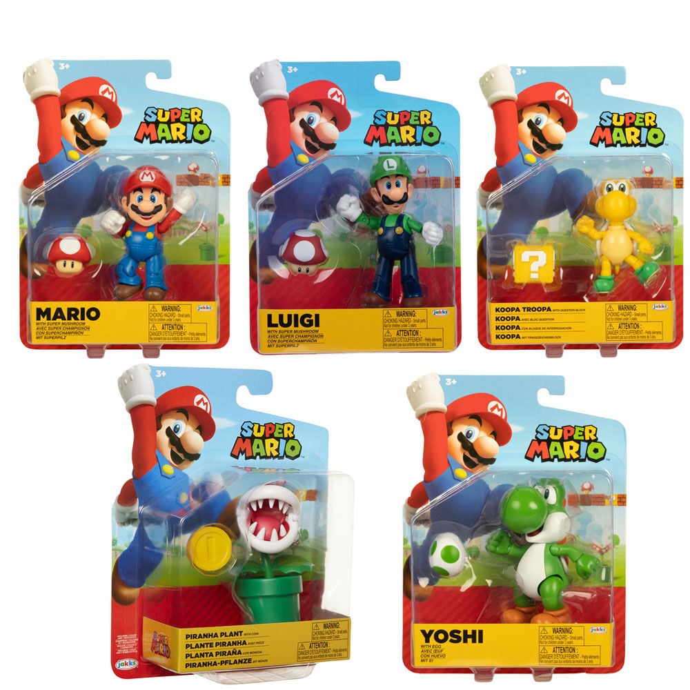 Figuras Super Mario Bros de 10 cm surtidas de JAKKS Pacific