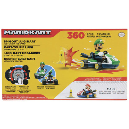 Figura de Luigi en kart de Mario Kart con accesorio banana - 4