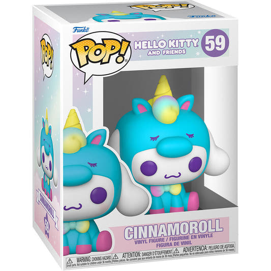 Figura Funko POP! de Cinnamoroll azul turquesa con cuerno amarillo - 2