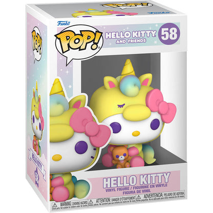 Figura Funko POP! de Hello Kitty con lazo rosa, cuerno y osito - 2