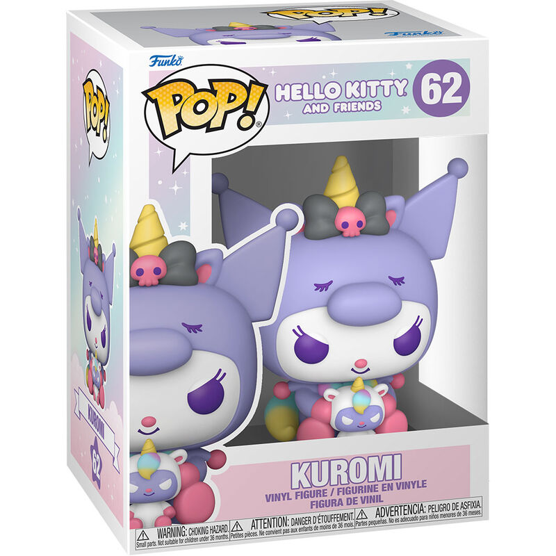 Figura Funko POP! de Kuromi morada con cuerno amarillo - 2