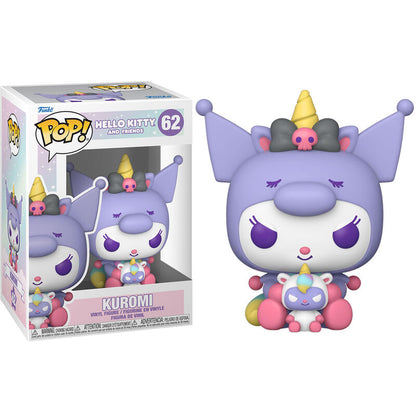 Figura Funko POP! de Kuromi morada con cuerno amarillo - 3