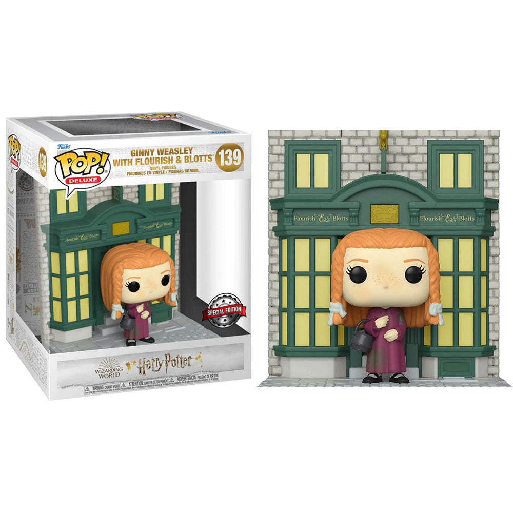 Figura Funko POP! de Ginny Weasley frente a Flourish & Blotts - 3