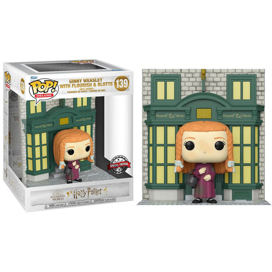Figura Funko POP! de Ginny Weasley frente a Flourish & Blotts - 3