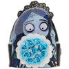 Mini mochila Loungefly de Emily con ramo de flores azules