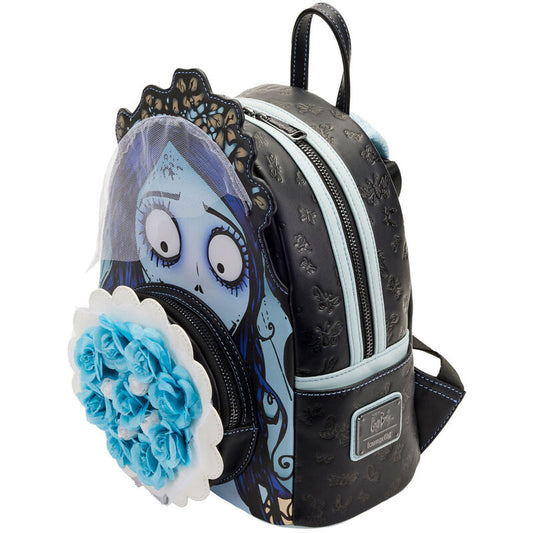 Mini mochila Loungefly de Emily con ramo de flores azules - 2