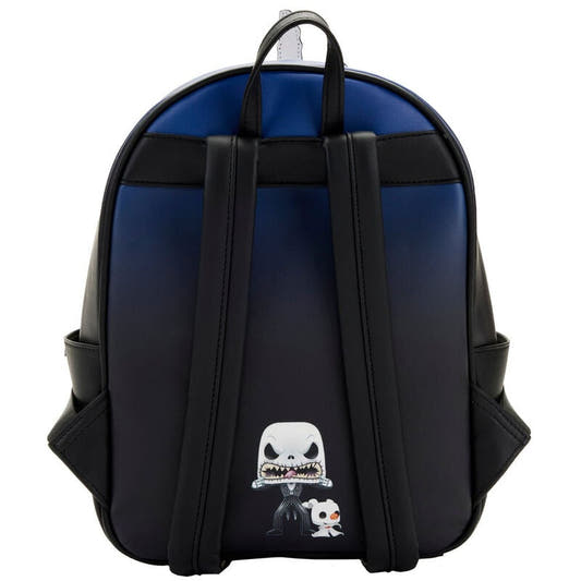 Mini mochila Loungefly de Jack Skellington con Zero y casa encantada - 4