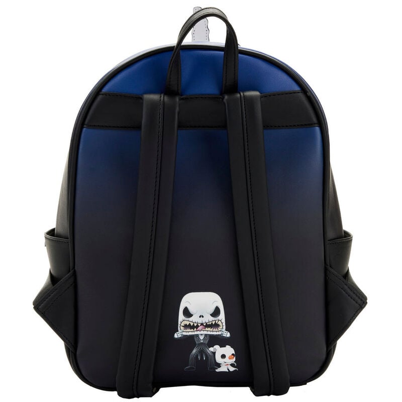 Mini mochila Loungefly de Jack Skellington con Zero y casa encantada - 4