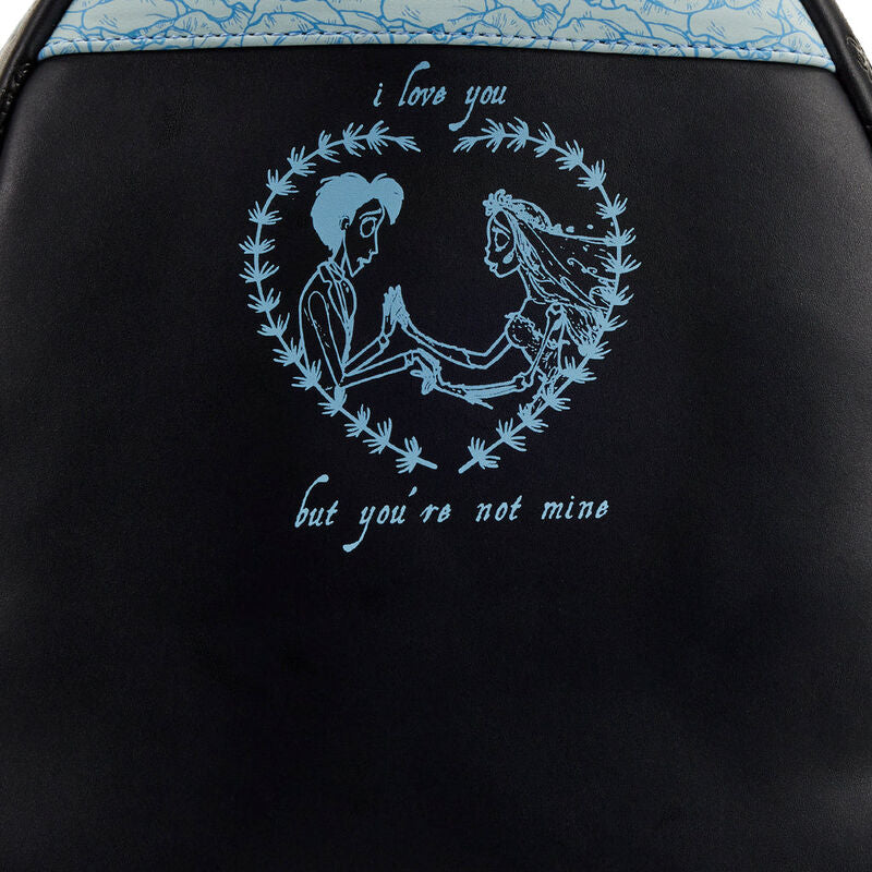 Mini mochila Loungefly de Emily con ramo de flores azules - 4