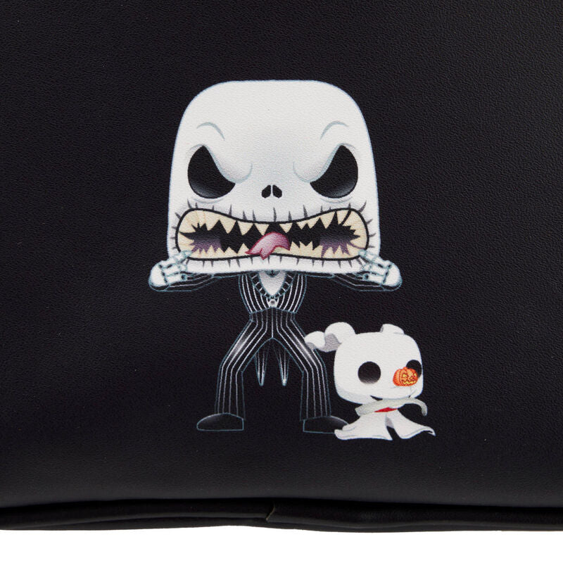 Mini mochila Loungefly de Jack Skellington con Zero y casa encantada - 5