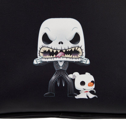 Mini mochila Loungefly de Jack Skellington con Zero y casa encantada - 5