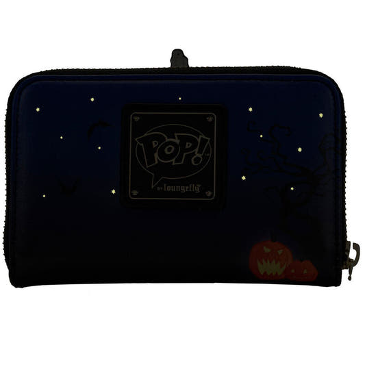 Cartera Loungefly de Jack Skellington con casa encantada, luna y calabazas - 5