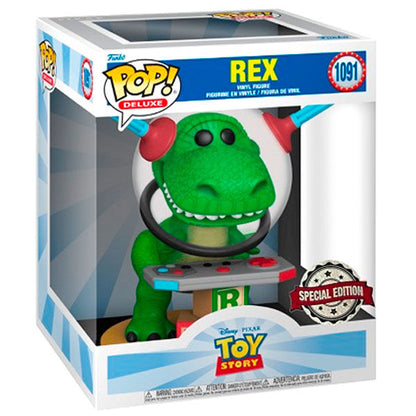 Figura Funko POP! Deluxe de Rex de Toy Story en caja
