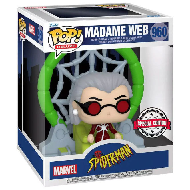 Figura Funko POP! Deluxe de Madame Web con estructura de telaraña - 2