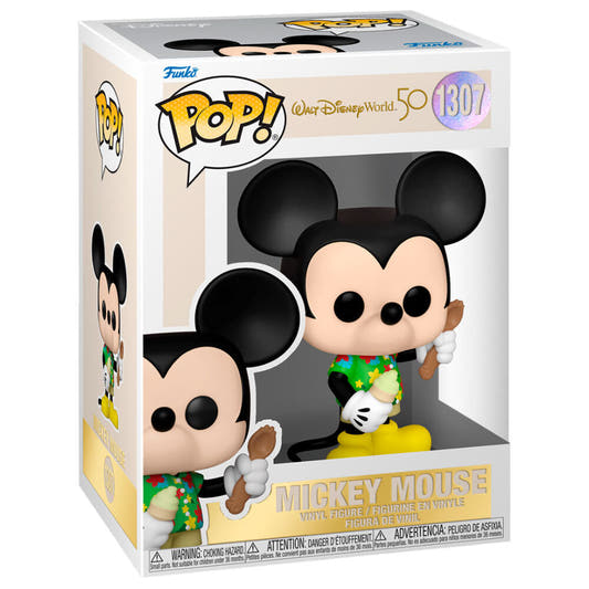 Figura Funko POP! de Mickey Mouse con camisa floral y helado - 2