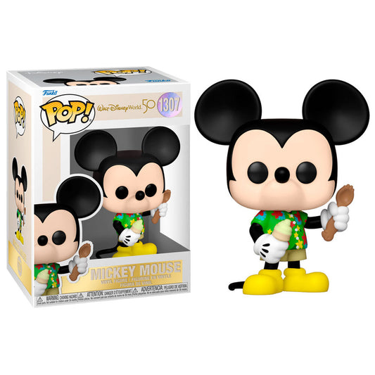 Figura Funko POP! de Mickey Mouse con camisa floral y helado - 3