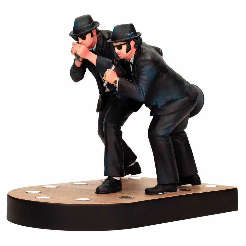 Figura de Elwood y Jake de The Blues Brothers con armónica y micrófono - 2