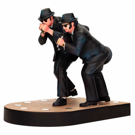 Figura de Elwood y Jake de The Blues Brothers con armónica y micrófono - 2