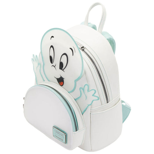 Mochila mini Loungefly blanca de Casper con detalles turquesa - 2