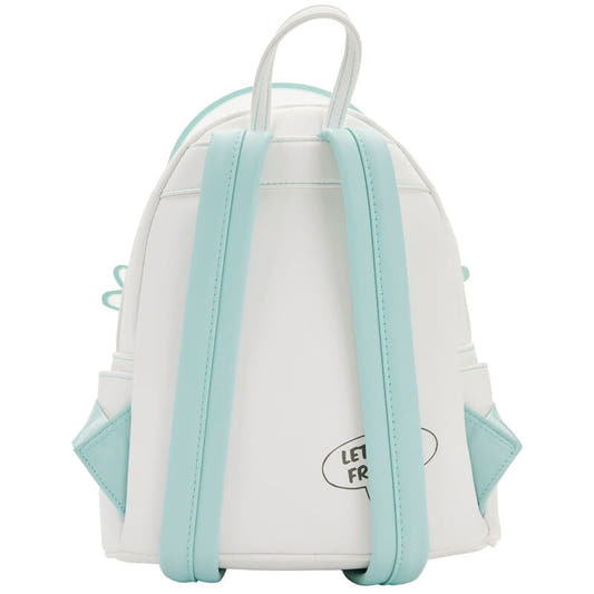 Mochila mini Loungefly blanca de Casper con detalles turquesa - 3