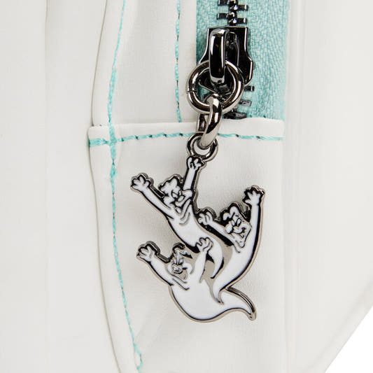 Mochila mini Loungefly blanca de Casper con detalles turquesa - 5