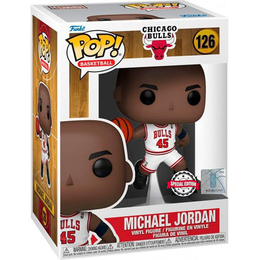 Figura Funko POP! de Michael Jordan con uniforme de Chicago Bulls y balón