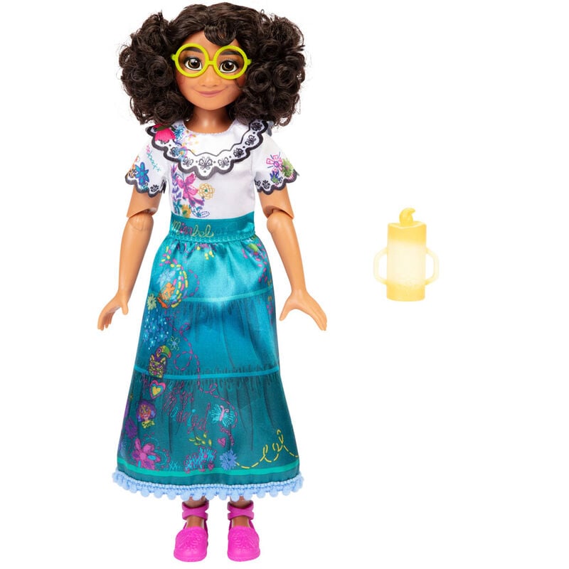Muñeca Mirabel de Encanto Disney con vestido turquesa y accesorio de vela