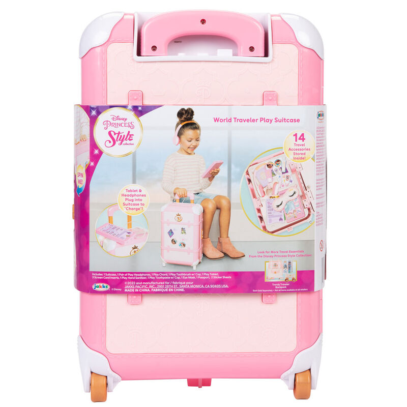Maleta rosa de Princesas Disney con accesorios de viaje - 2
