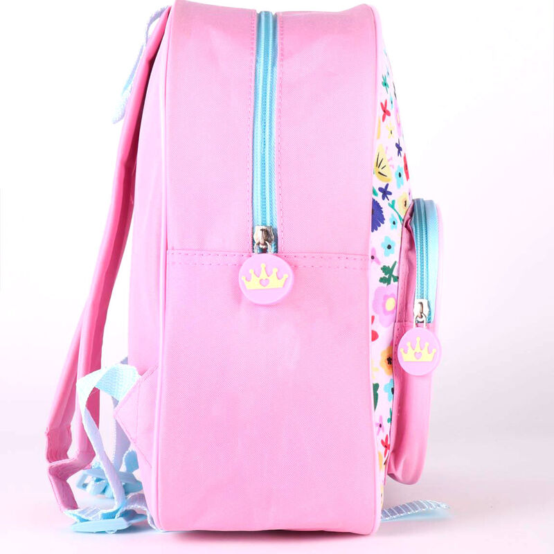 Mochila rosa CERDÁ de Disney Princesas con flores y personajes - 4