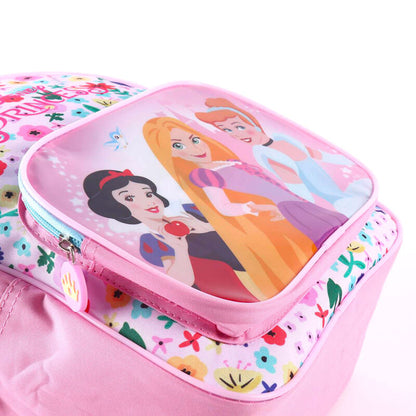 Mochila rosa CERDÁ de Disney Princesas con flores y personajes - 5