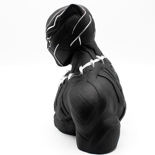 Busto hucha de Black Panther en PVC con collar plateado - 2