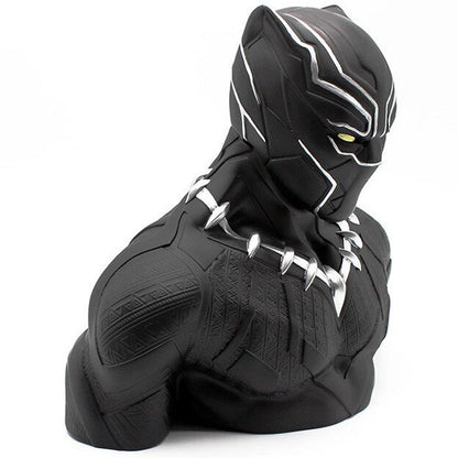 Busto hucha de Black Panther en PVC con collar plateado - 3
