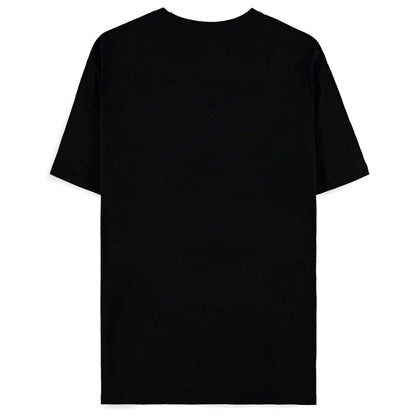 Camiseta negra Stranger Things Fire Logo con llamas amarillas y rojas - 2