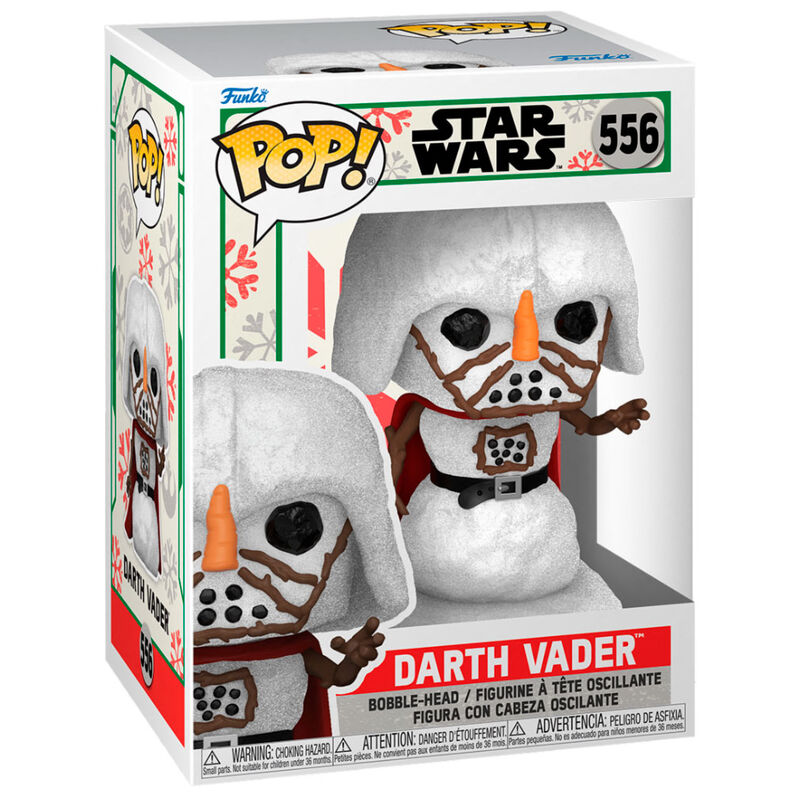 Figura Funko POP! Star Wars Holiday Darth Vader con diseño de muñeco de nieve - 3